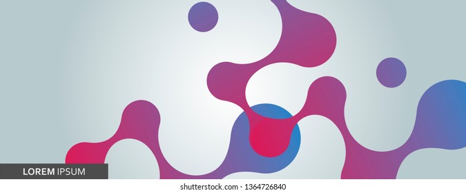 Abstract connected dots. Simple technology graphic background and vector banner design.