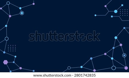 An abstract connected node abstract connected node network connection technology background digital data line communication for futuristic science