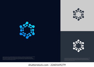 Resumen de la conexión de la tecnología de circuito plantilla de diseños de logotipo, plantilla de símbolo