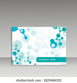 Composición de conexión abstracta para el informe anual, diseño de plantilla de folleto, portada de libro. Ilustración del vector
