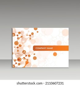 Abstract connecting composition for annual report, brochure template design, book cover. Vector illustration
