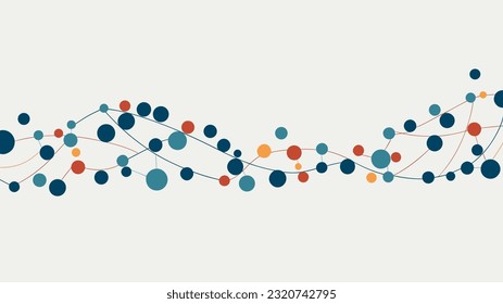abstract connecting dot vector design 02