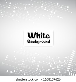 Abstract Connecting Dots And Line White Background Vector Image
