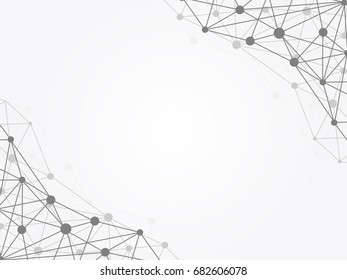 Abstract with connecting dots and lines