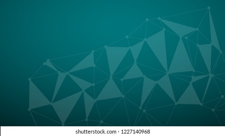 Abstract connecting dots and lines. Connection science background. Vector illustration.