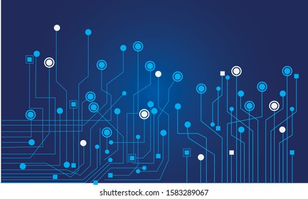 	
Abstract connecting dots and lines. Connection science background. with drak blue background Vector illustration