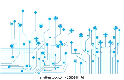 	
Abstract connecting dots and lines. Connection science background. with white background Vector illustration