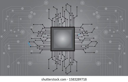 	
Abstract connecting dots and lines. Connection science background. with gray background Vector illustration