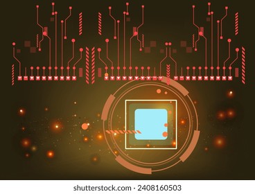 Abstract connecting dots and lines. Connection science background