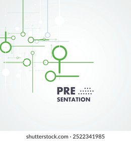 Abstractas puntos de conexión y líneas. Fondo moderno de la ciencia y de la tecnología. Ilustración vectorial