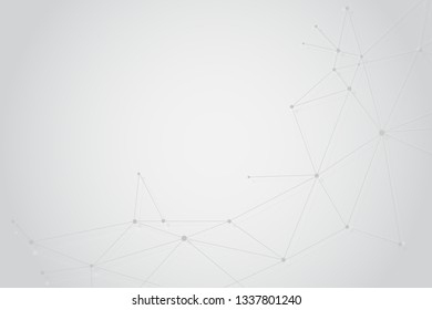 Abstract connecting dots and lines, Polygonal background, technology design, vector illustrator