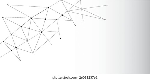 Abstract connecting dots and lines, Polygonal background, technology design, vector illustrator modern