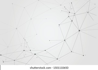 Abstract connecting dots, Polygonal background, technology design, vector illustrator