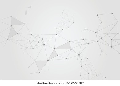 Abstract connecting dots. and Polygonal background, technology connection design, vector illustrator