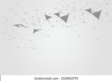 Abstract connecting dots. and Polygonal background, technology connection design, vector illustrator