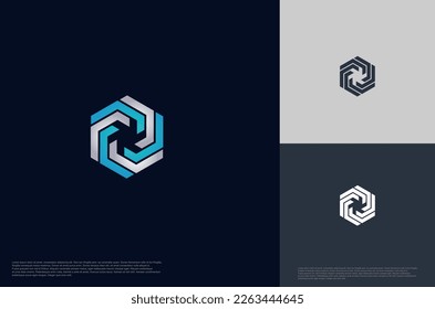 Abstract connecting global technology logo designs template, symbol template