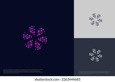 Abstract connecting global technology logo designs template, symbol template