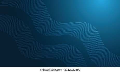 Abstract connecting lines and dots on dark blue background. Technology network futuristic connection. technology lines big data flow, plexus technology futuristic network background of vector.