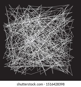 Abstract Connecting Lines, Intersecting Digital Hatching Texture, Network Mesh Web Grid with Lines, Mess or Mesh of Straight Hairiness Lines, Lattice of Geometric Scribbles, Grunge Scratch Trajectory
