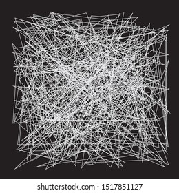 Abstract Connecting Lines, Intersecting Digital Hatching Texture, Network Mesh Web Grid with Lines, Mess or Mesh of Straight Hairiness Lines, Lattice of Geometric Scribbles, Grunge Scratch Trajectory