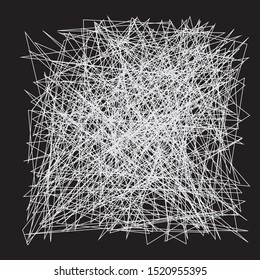 Abstract Connecting Lines, Intersecting Digital Hatching Texture, Network Mesh Web Grid with Lines, Mess or Mesh of Straight Hairiness Lines, Lattice of Geometric Scribbles, Grunge Scratch Trajectory