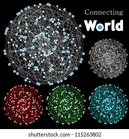 Abstract "connecting world" background