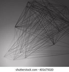 abstract connection background grayscale structure. technology background