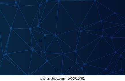 abstract connection concept on dark background