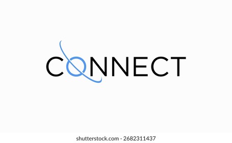abstrakte Verbindung verbinden Symbol, Vektorgrafik Moderne Netzwerke Logo Design Vektor.