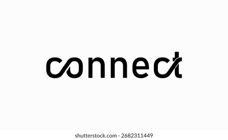 abstrakte Verbindung verbinden Symbol, Vektorgrafik Moderne Netzwerke Logo Design Vektor.