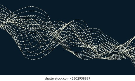 Abstract connection dark blue background. This will help your desktop a new stunning look.