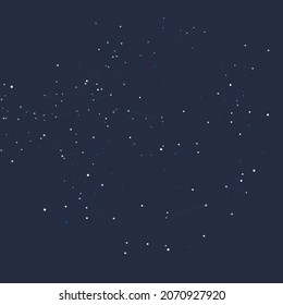 Abstract connection digital polygon space. Connecting dots and lines. Light connection structure. Low Poly vector on dark background