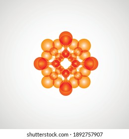 Abstract connection molecule design for medical design. Global network connection. Abstract technology vector background. Biotechnology concept. White background