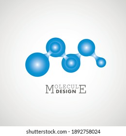 Abstract connection molecule design for medical design. Global network connection. Abstract technology vector background. Biotechnology concept. White background