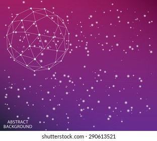 abstract connection points and lines on a colored background
