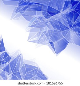 Abstract connection points and lines. Vector background.