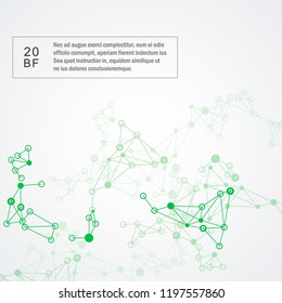 Abstract connection science and technology vector background.
