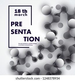 Abstract connection structure and vector science background.