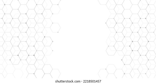 Abstract connections banner design Free Vector Image White Background