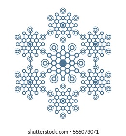 Abstract connections vector icon. Communication. Designed for web.