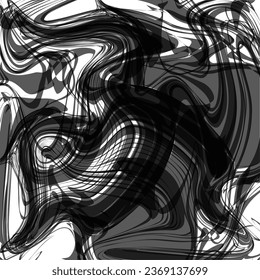 The abstract consists of spilled ink and forms half a face with a large eye on the side of the image.