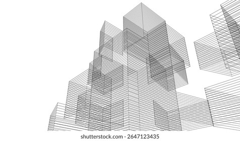 renderização 3d da arquitetura de console abstrata