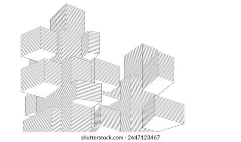 renderização 3d da arquitetura de console abstrata