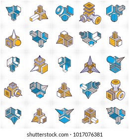 Abstract construction isometric designs, vector set.