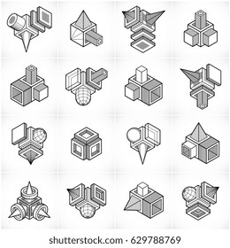 Abstract construction isometric designs, vector set.