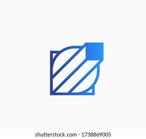 Abstract construction logo. Vector template design.