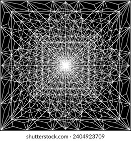 Abstract Construction Structure Vector 524. A Vector Illustration Of Pyramid Architectural Futuristic Construction. Concept - modern architecture and designing.