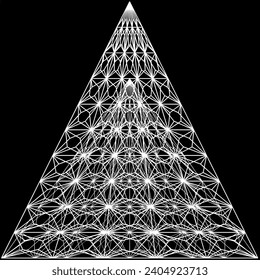 Abstract Construction Structure Vector 525. A Vector Illustration Of Pyramid Architectural Futuristic Construction. Concept - modern architecture and designing.