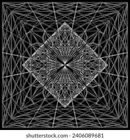 Resumen Vector de estructura de construcción 530. Una Ilustración Vectorial De La Construcción Arquitectónica Futurista. Concepto: arquitectura moderna y diseño.