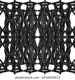 Abstract Construction Structure Vector 542. A Vector Illustration Of Architectural Construction Isolated On White Background.